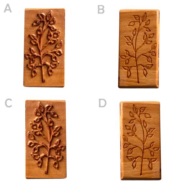 veg12 Fliesenstempel aus Hartholz